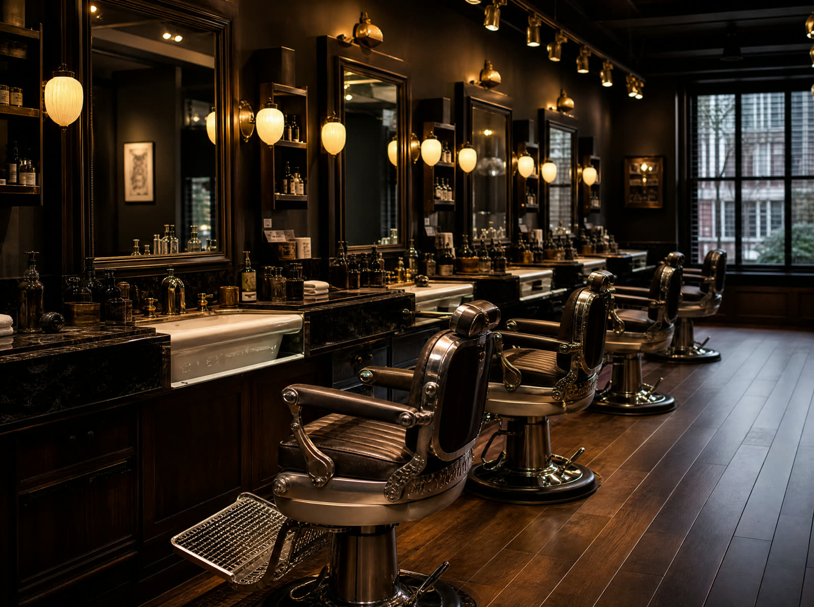 Innenraum des Karizma Barbershop in Luzern, Hirschmatt